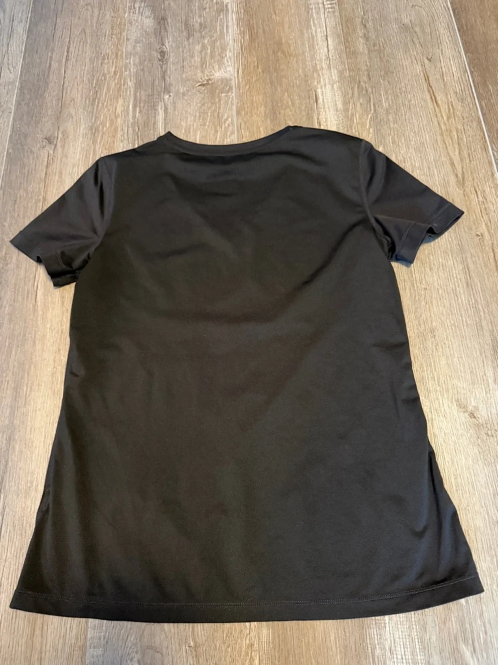 Nike Women's Dri Fit Black V-Neck Short Sleeve Athletic Tee